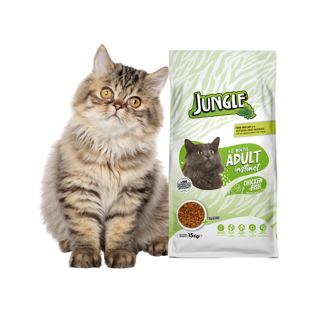 Jungle Chicken & Fish Cat  Food-500g/1.5kg (Dry)