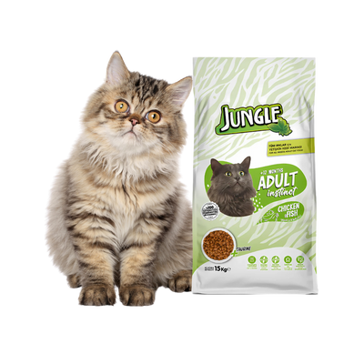 Jungle Chicken & Fish Cat  Food-500g/1.5kg (Dry)