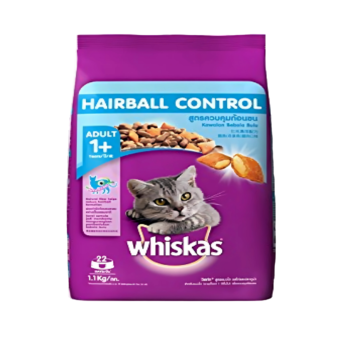 Whiskas  Hairball Control For Adult-1.2kg/400gram (Dry)