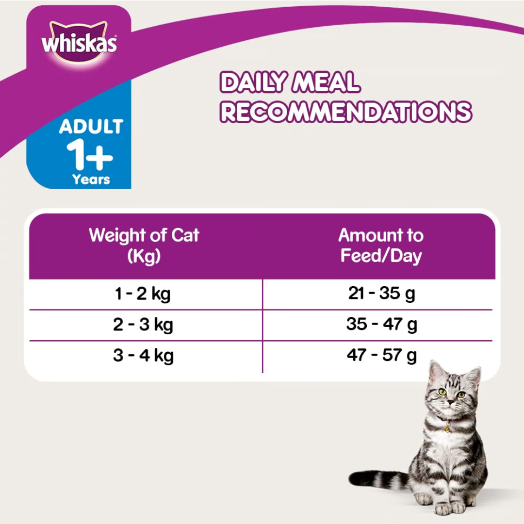 Whiskas  Hairball Control For Adult-1.2kg/400gram (Dry)