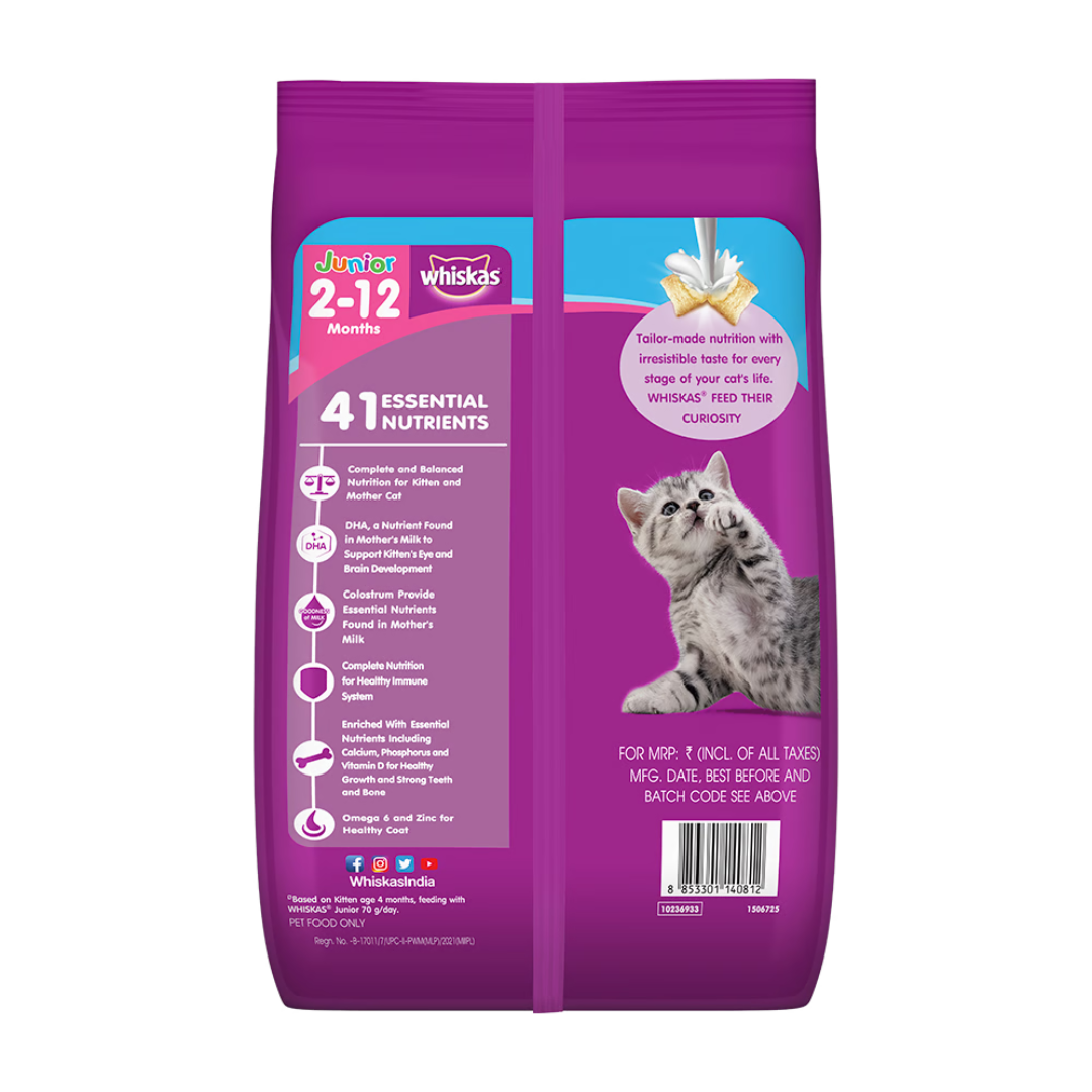 Whiskas Junior Ocean Fish Flavor -1.1kg/400gram (Dry)