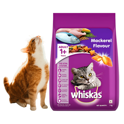 Whiskas Mackerel Flavour Adult-1.2kg/400gram (Dry)