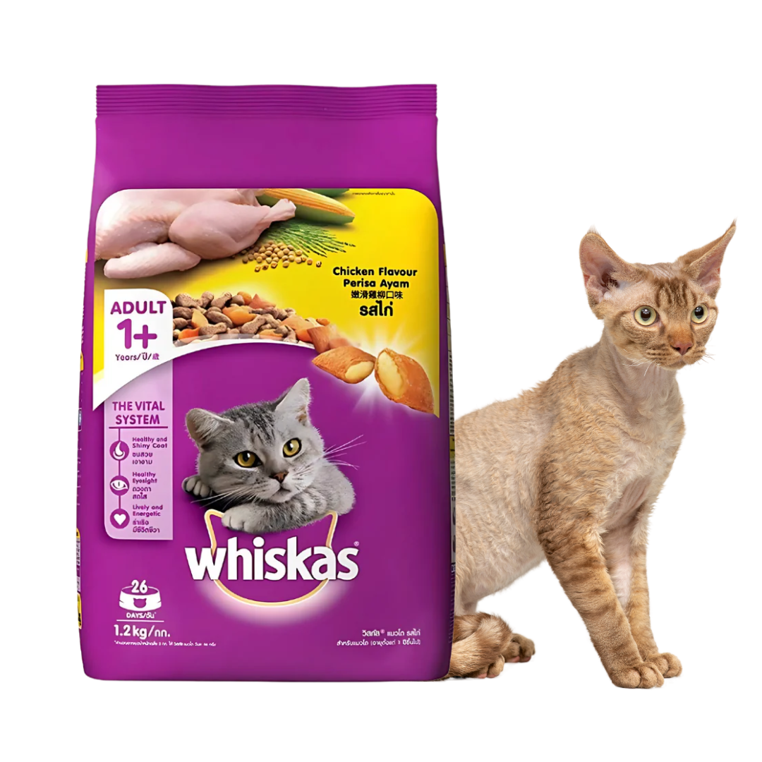 Whiskas Chicken Flavor Adult-1.2kg/400gram (Dry)