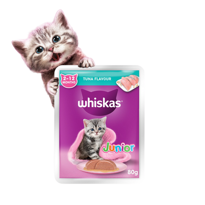 Whiskas Tuna Flavor Pouch-80gram (Wet)