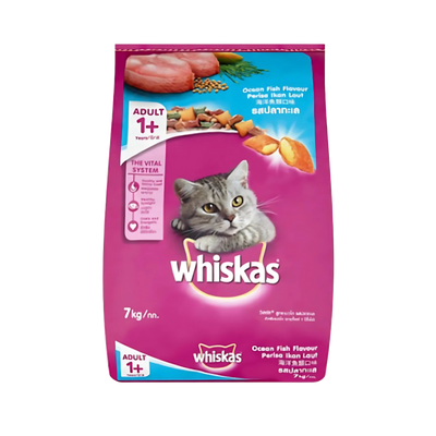 Whiskas Ocean Fish Flavor Adult-1.2kg/400gram (Dry)